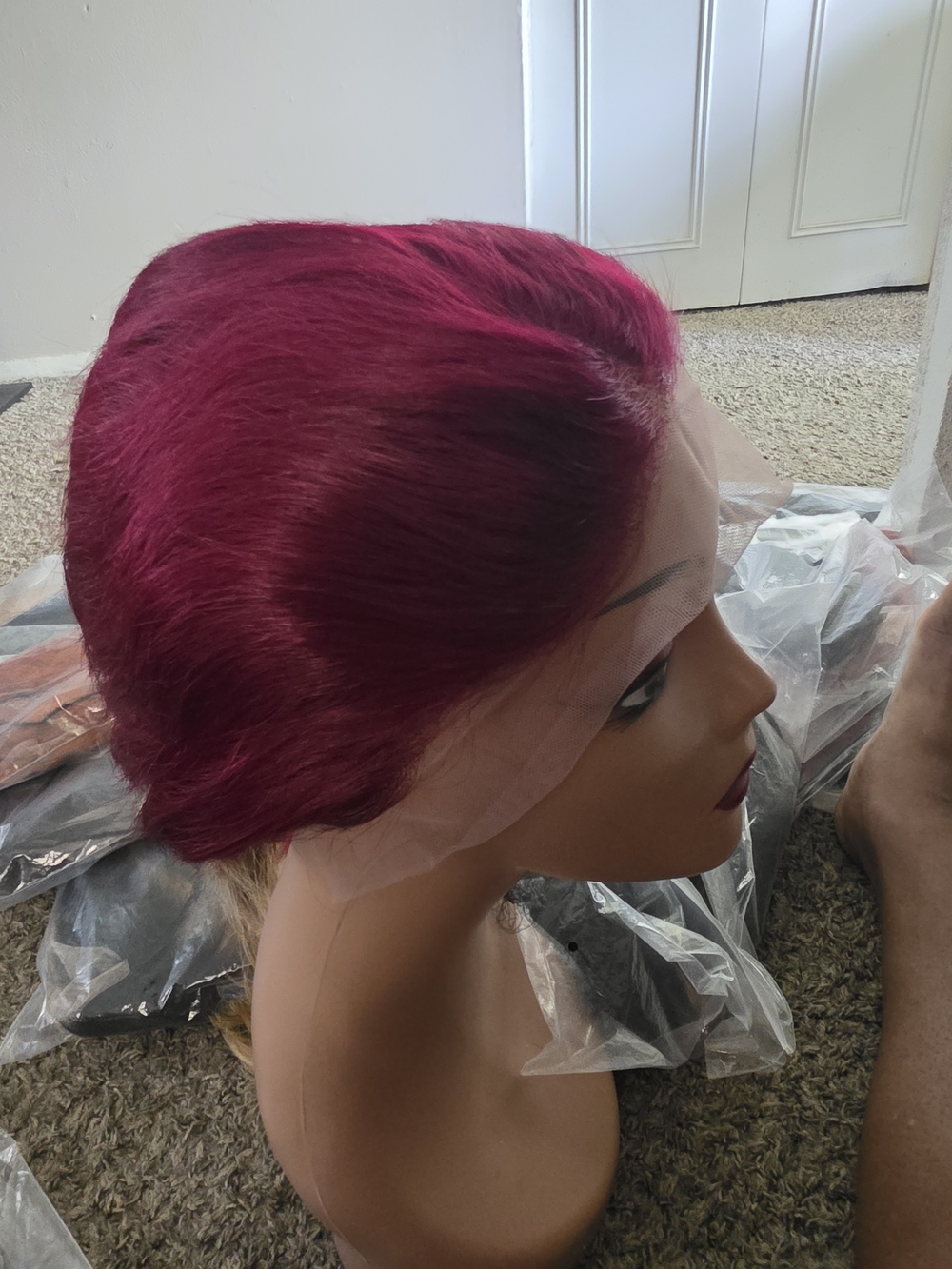 Lace Front Wig - Vibrant Magenta Hair
